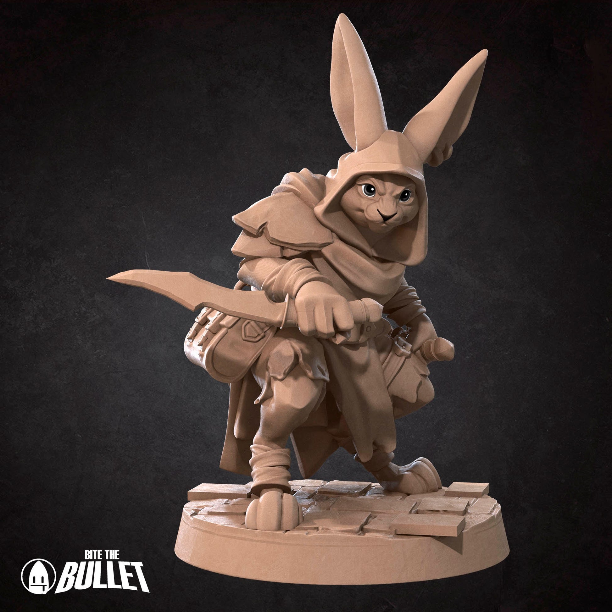 Harengon Rogue | Bite The Bullet | 35mm Scale | Resin Printed Tabletop RPG Miniature Figures | DND | 5E
