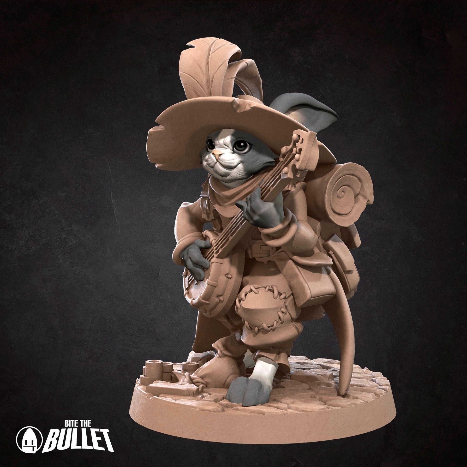 Harengon Bard | Bite The Bullet | 35mm Scale | Resin Printed Tabletop RPG Miniature Figures | DND | 5E