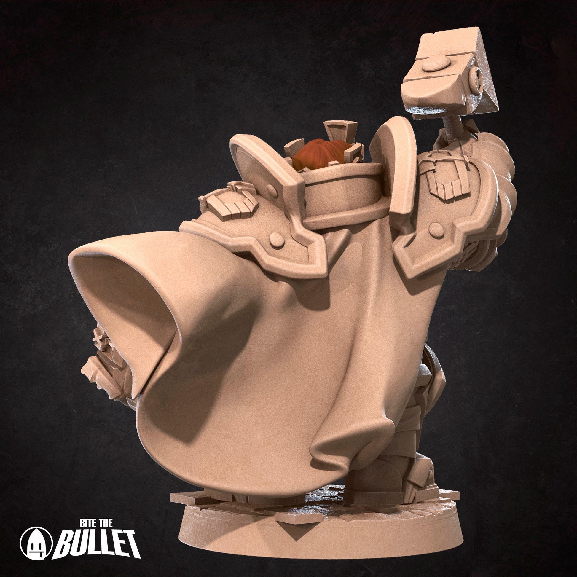 Dwarf High Lord holding his hammer high and triumphant