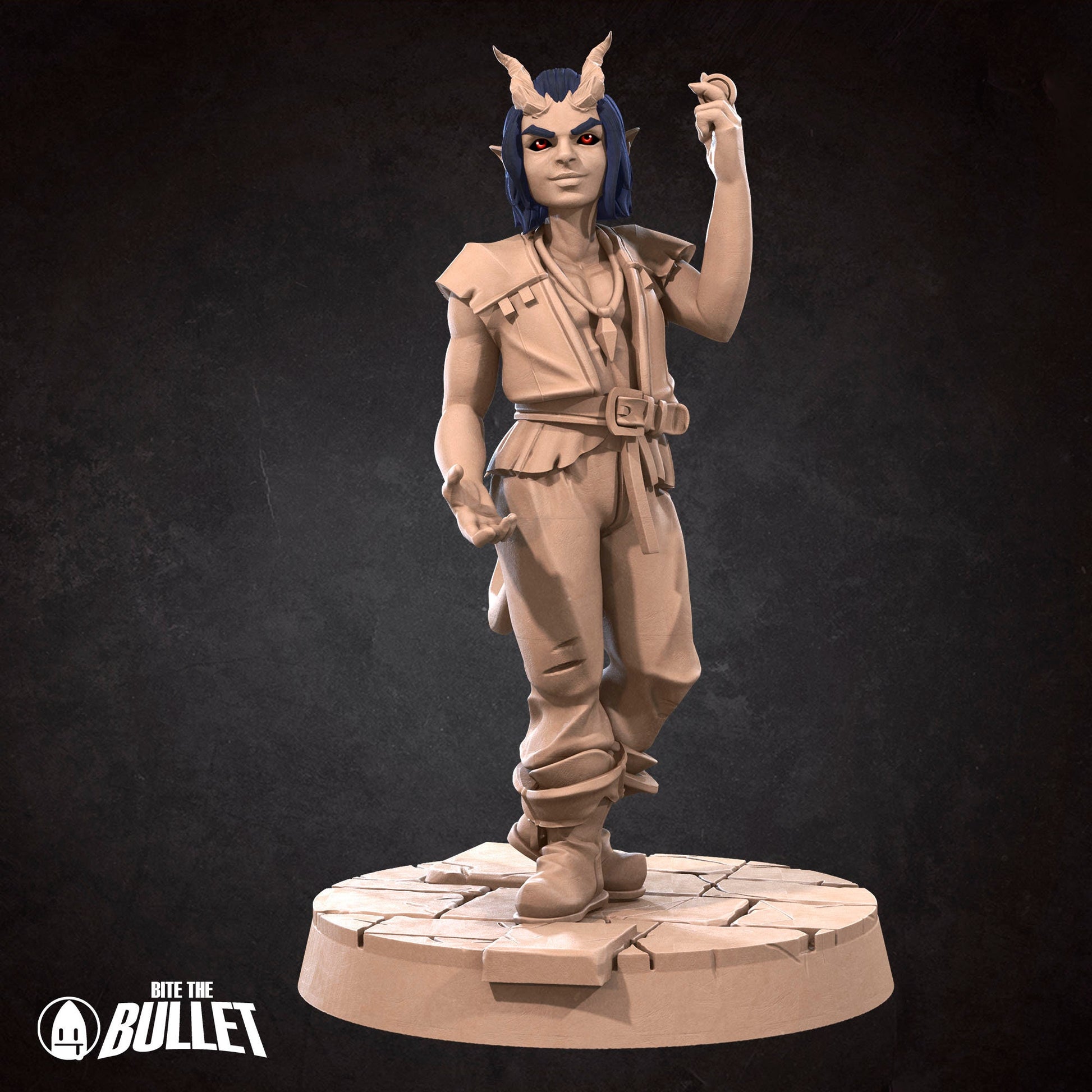 Tiefling Children Set | Bite The Bullet | 35mm Scale | Resin Printed Tabletop RPG Miniature Figures | DND | 5E