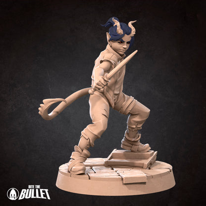Tiefling Children Set | Bite The Bullet | 35mm Scale | Resin Printed Tabletop RPG Miniature Figures | DND | 5E
