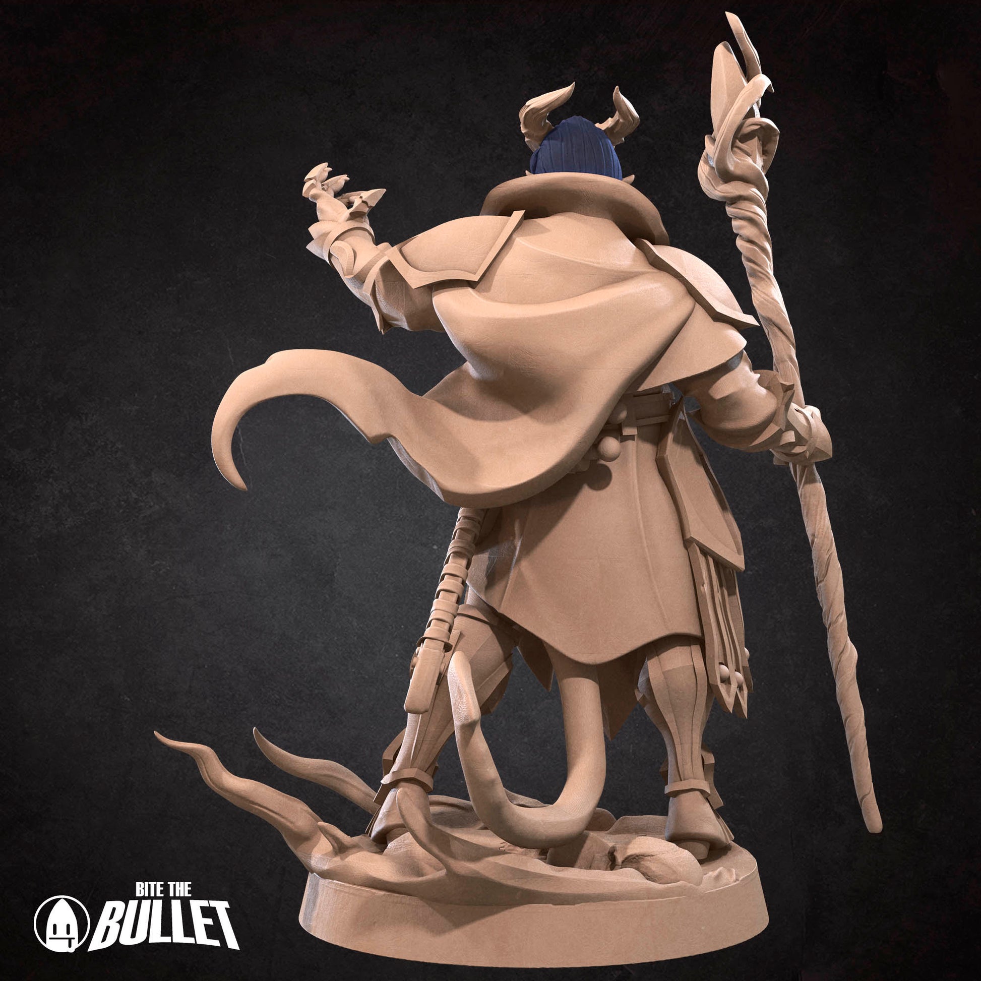 Tiefling Warlock | Bite The Bullet | 35mm Scale | Resin Printed Tabletop RPG Miniature Figures | DND | 5E
