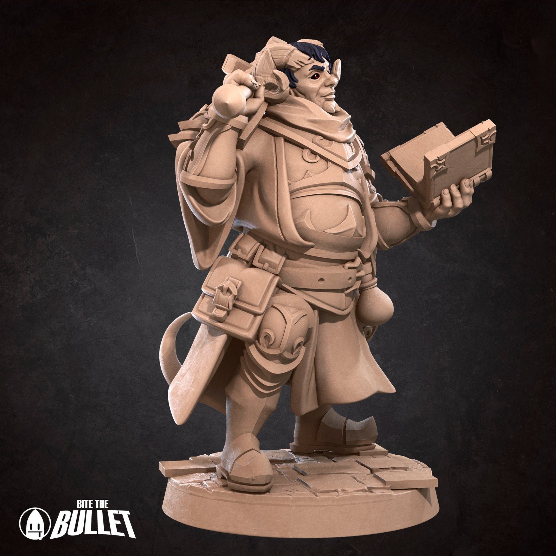 Tiefling Cleric | Bite The Bullet | 35mm Scale | Resin Printed Tabletop RPG Miniature Figures | DND | 5E