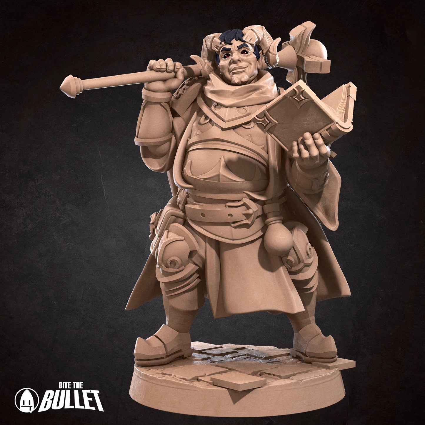 Tiefling Cleric | Bite The Bullet | 35mm Scale | Resin Printed Tabletop RPG Miniature Figures | DND | 5E