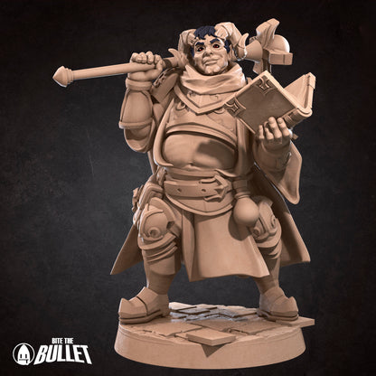 Tiefling Cleric | Bite The Bullet | 35mm Scale | Resin Printed Tabletop RPG Miniature Figures | DND | 5E