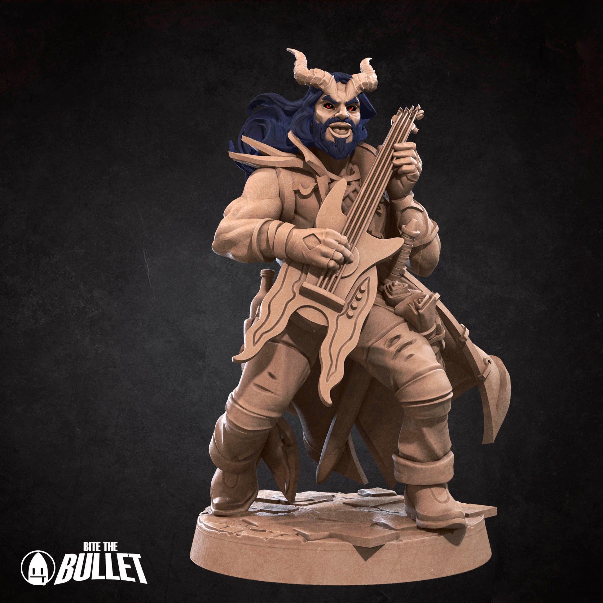 Tiefling Bard | Bite The Bullet | 35mm Scale | Resin Printed Tabletop RPG Miniature Figures | DND | 5E