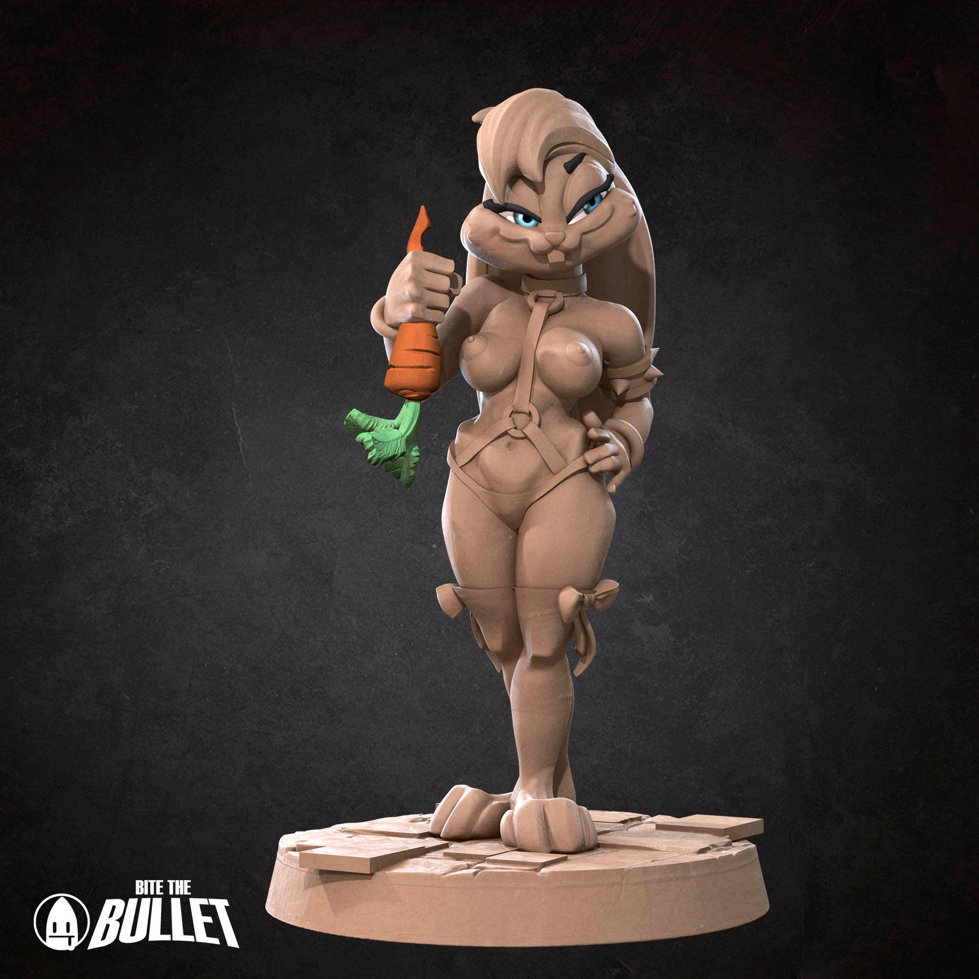 Harengon Kathy Bunny | NSFW Version | Bite The Bullet | 35mm Scale | Resin Printed Tabletop RPG Miniature Figures | DND | 5E