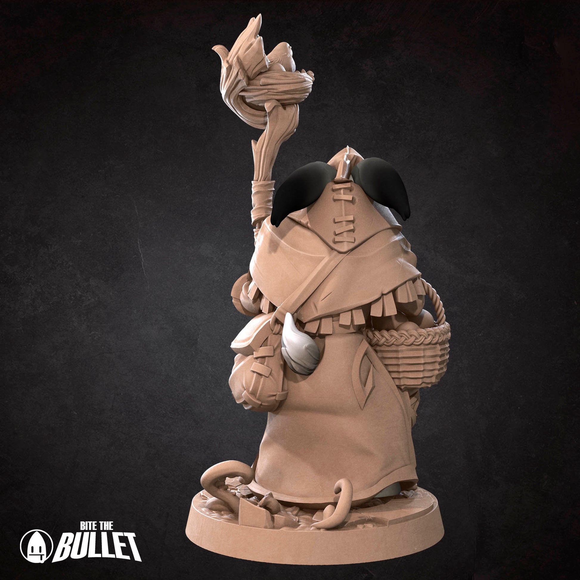 Harengon Druid | Bite The Bullet | 35mm Scale | Resin Printed Tabletop RPG Miniature Figures | DND | 5E