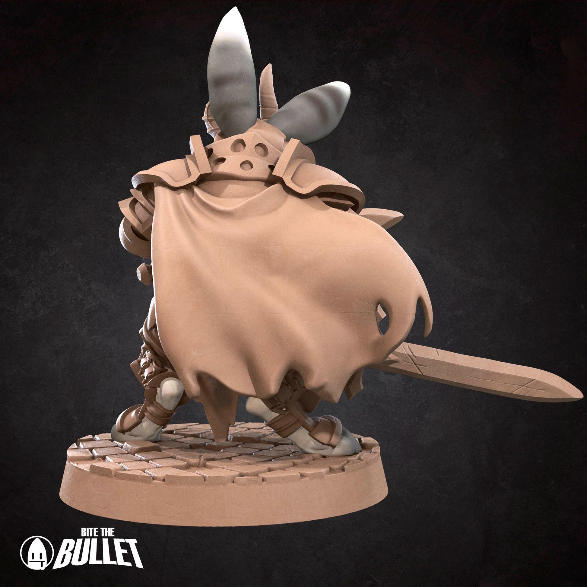 Harengon Warrior | Bite The Bullet | 35mm Scale | Resin Printed Tabletop RPG Miniature Figures | DND | 5E