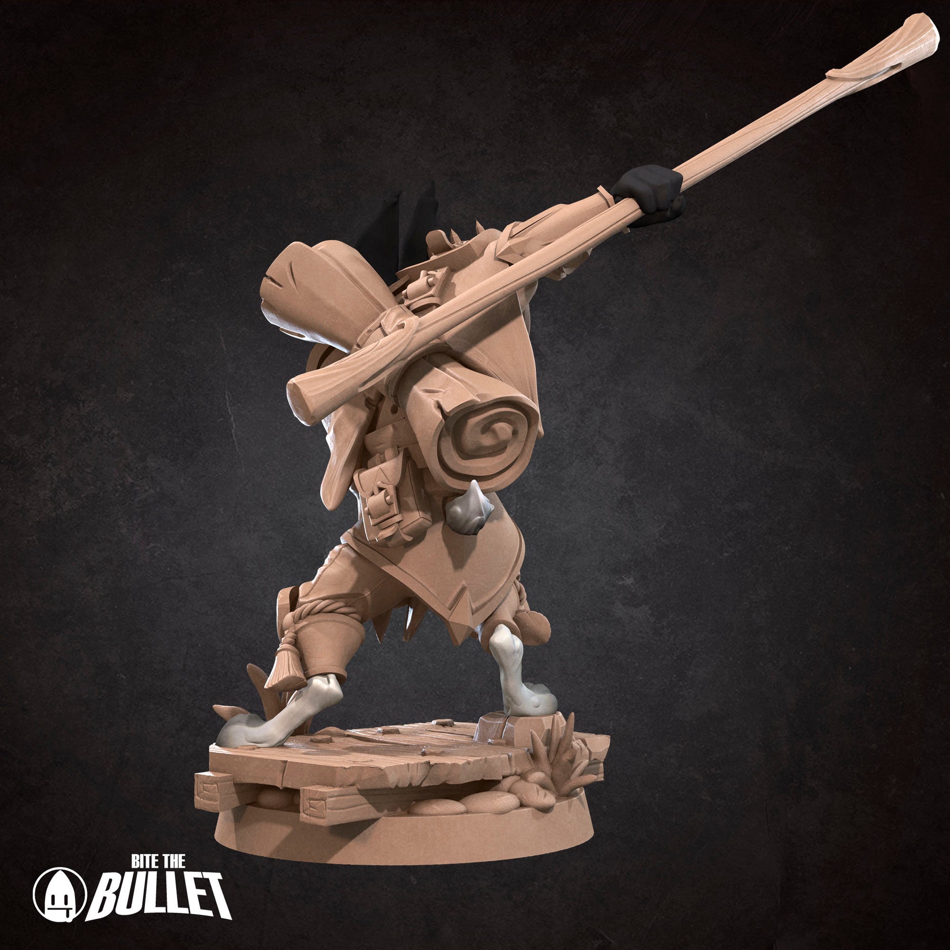 Harengon Monk | Bite The Bullet | 35mm Scale | Resin Printed Tabletop RPG Miniature Figures | DND | 5E