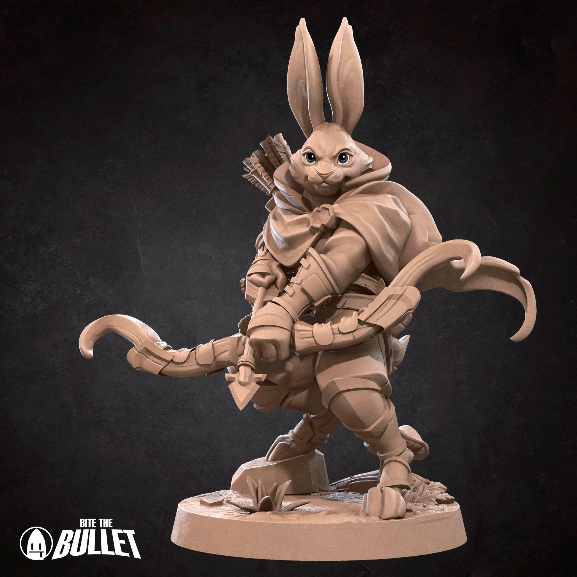 Harengon Ranger | Bite The Bullet | 35mm Scale | Resin Printed Tabletop RPG Miniature Figures | DND | 5E