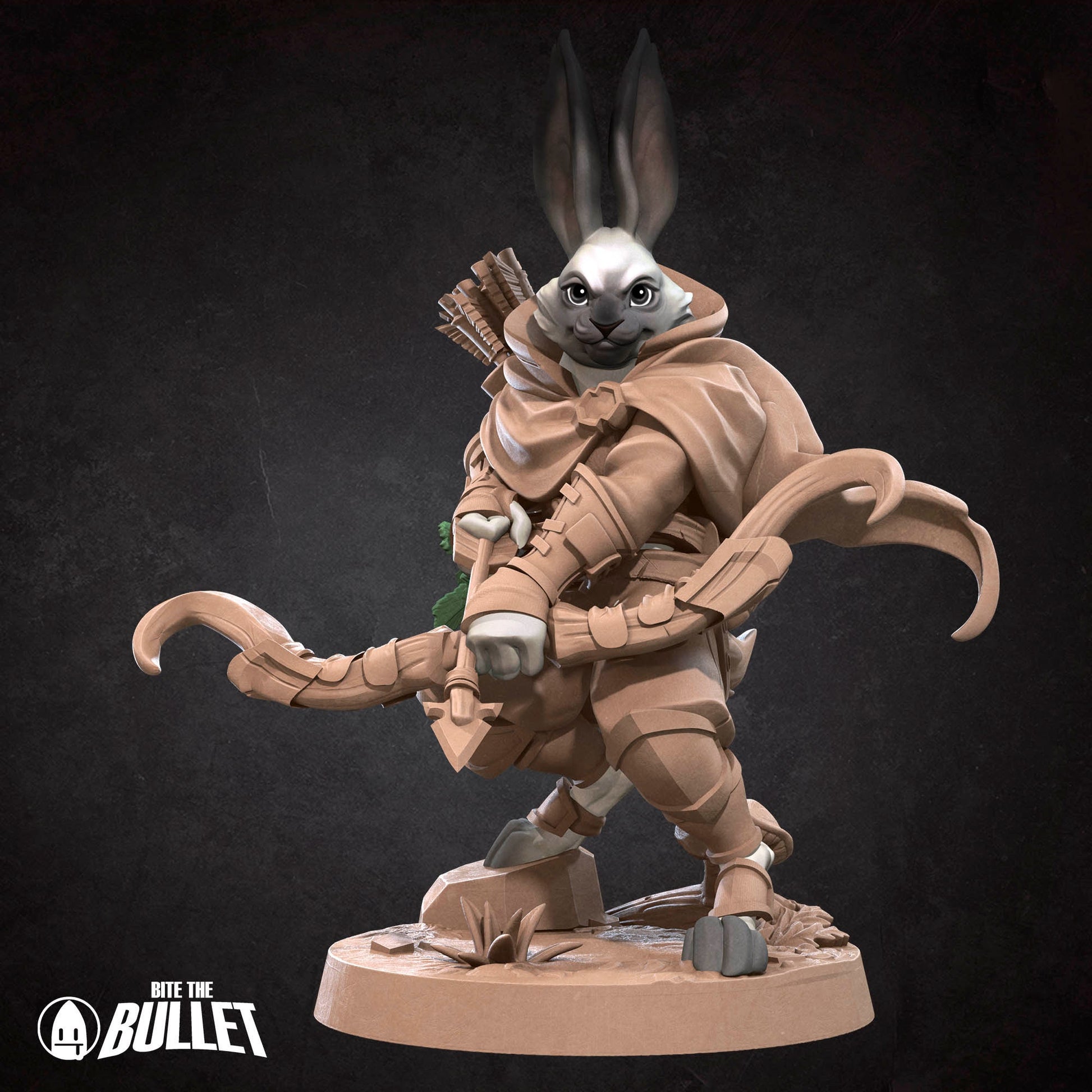 Harengon Ranger | Bite The Bullet | 35mm Scale | Resin Printed Tabletop RPG Miniature Figures | DND | 5E