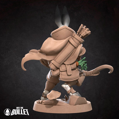 Harengon Ranger | Bite The Bullet | 35mm Scale | Resin Printed Tabletop RPG Miniature Figures | DND | 5E