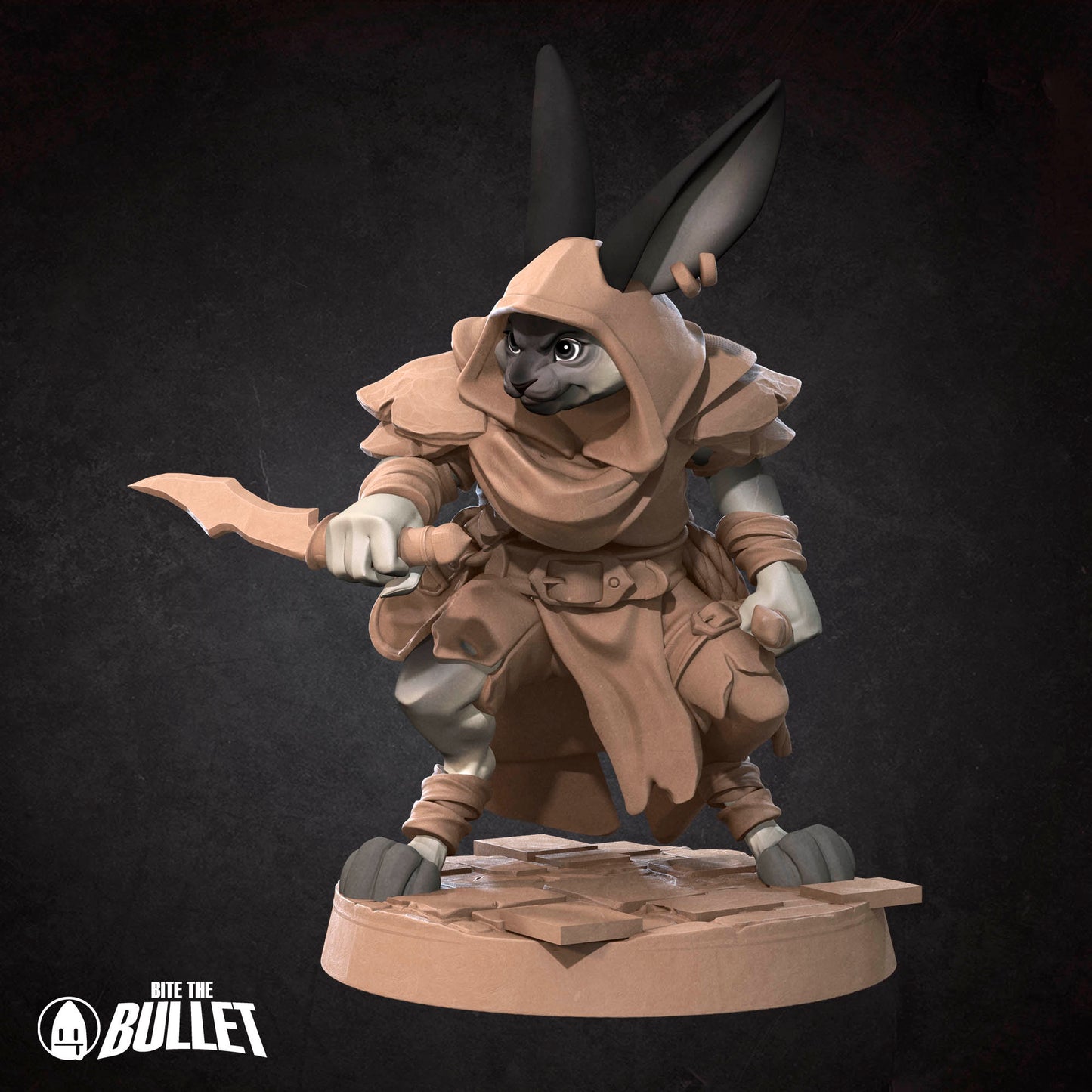 Harengon Rogue | Bite The Bullet | 35mm Scale | Resin Printed Tabletop RPG Miniature Figures | DND | 5E