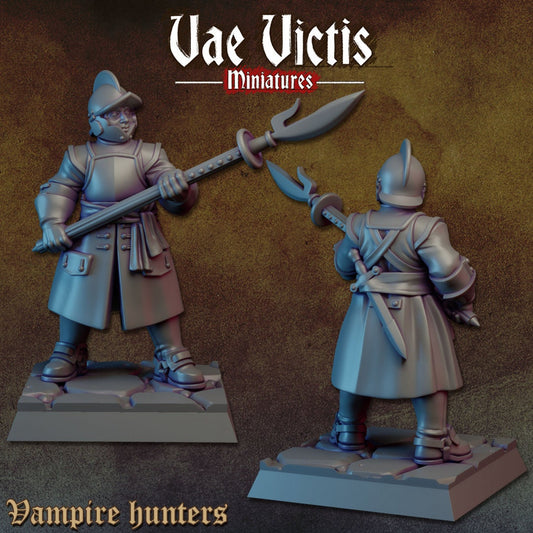 Vampire Hunters Set | Vae Victis Miniatures | 32mm Scale Resin Printed Tabletop RPG Figures for Tabletop Roleplaying or Wargaming