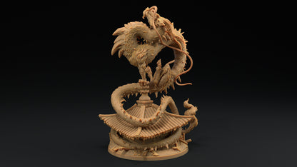 Large Wind Dragon | Dragon Trappers Lodge | Chosen Of The Kami | 32mm Scale Resin Printed Tabletop RPG Figure For DND