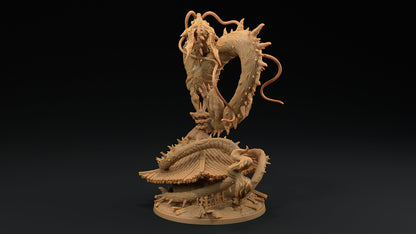 Large Wind Dragon | Dragon Trappers Lodge | Chosen Of The Kami | 32mm Scale Resin Printed Tabletop RPG Figure For DND