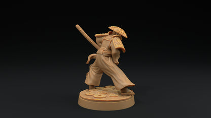 Sword Master Set | Dragon Trappers Lodge | Chosen Of The Kami | 32mm Scale Resin Printed Tabletop RPG Figure For DND