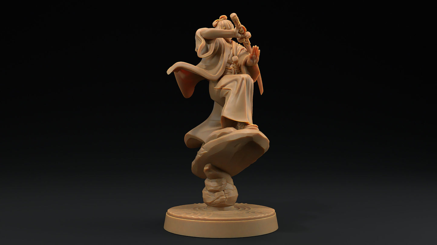Enlightened Kensei | Dragon Trappers Lodge | Chosen Of The Kami | 32mm Scale Resin Printed Tabletop RPG Figure For DND