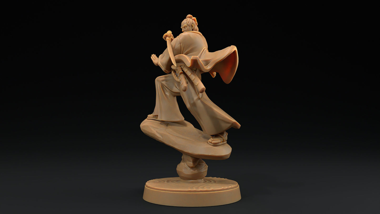 Enlightened Kensei | Dragon Trappers Lodge | Chosen Of The Kami | 32mm Scale Resin Printed Tabletop RPG Figure For DND