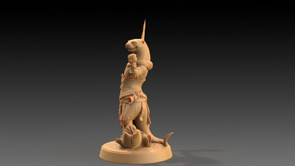 Pearl, Otter Spearmaster | Dragon Trappers Lodge | The Critterfolk of Bluewoods Barrows | 32mm Scale Resin Printed TTRPG Figure For DND