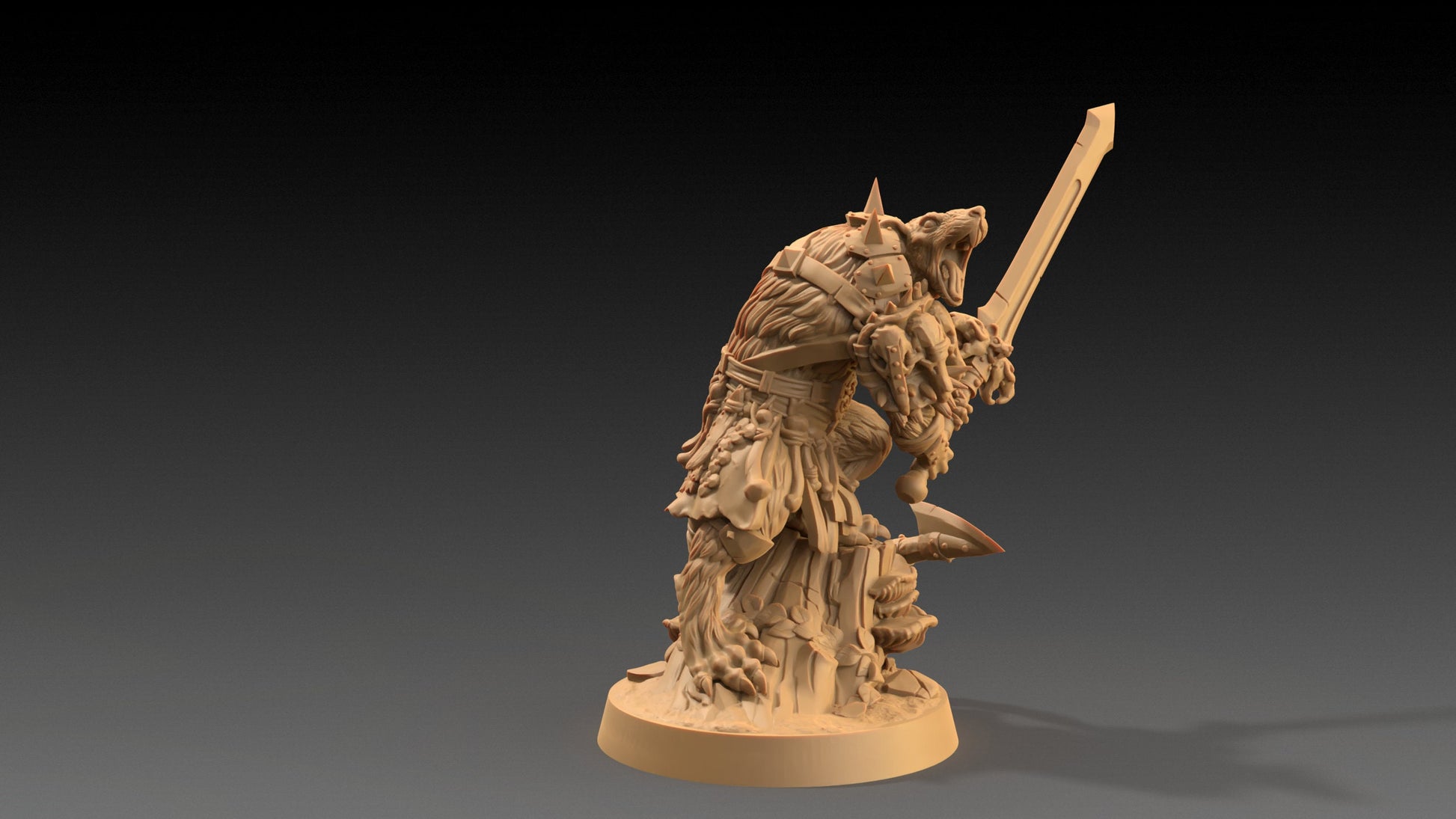 Skarn, The Rat Lord | Dragon Trappers Lodge | The Critterfolk of Bluewoods Barrows | 32mm Scale Resin Printed TTRPG Figure For DND