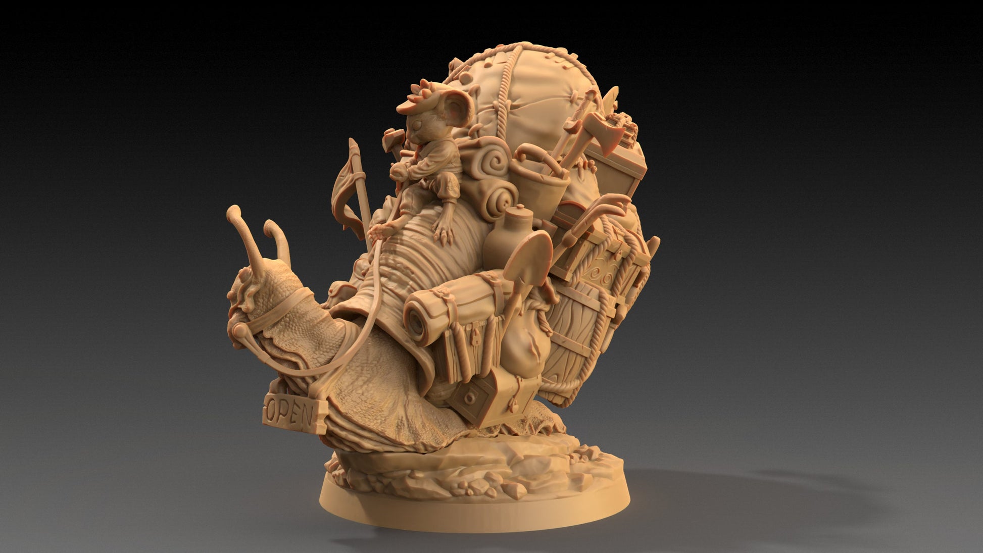 Thimbles Squeakerson | Dragon Trappers Lodge | The Critterfolk of Bluewoods Barrows | 32mm Scale Resin Printed TTRPG Figure For DND