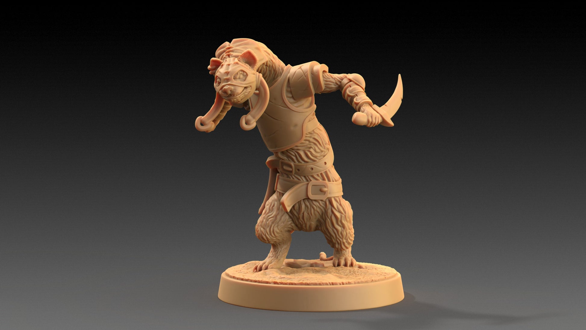 Ferret Skulker Set | Dragon Trappers Lodge | The Critterfolk of Bluewoods Barrows | 32mm Scale Resin Printed TTRPG Figure For DND