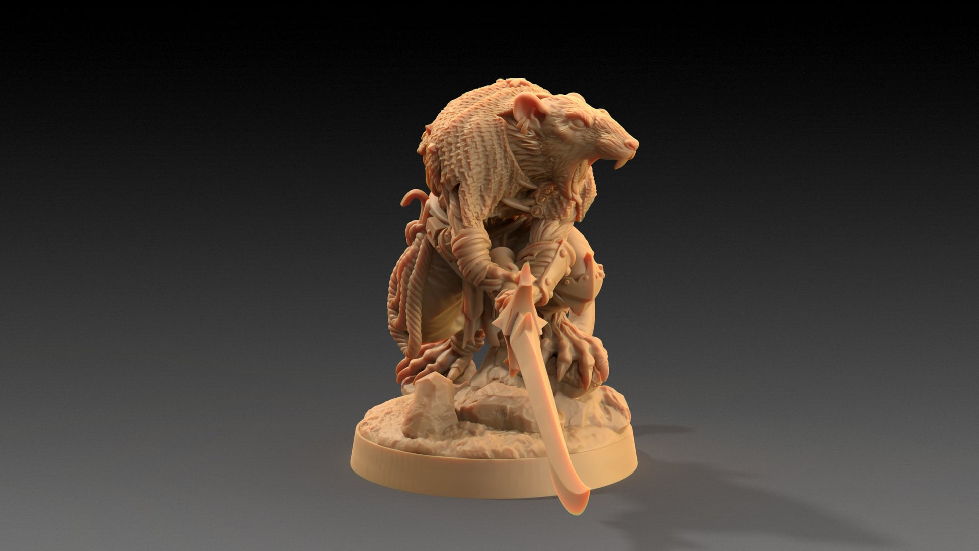 Rat Hordelings Set | Dragon Trappers Lodge | The Critterfolk of Bluewoods Barrows | 32mm Scale Resin Printed TTRPG Figure For DND