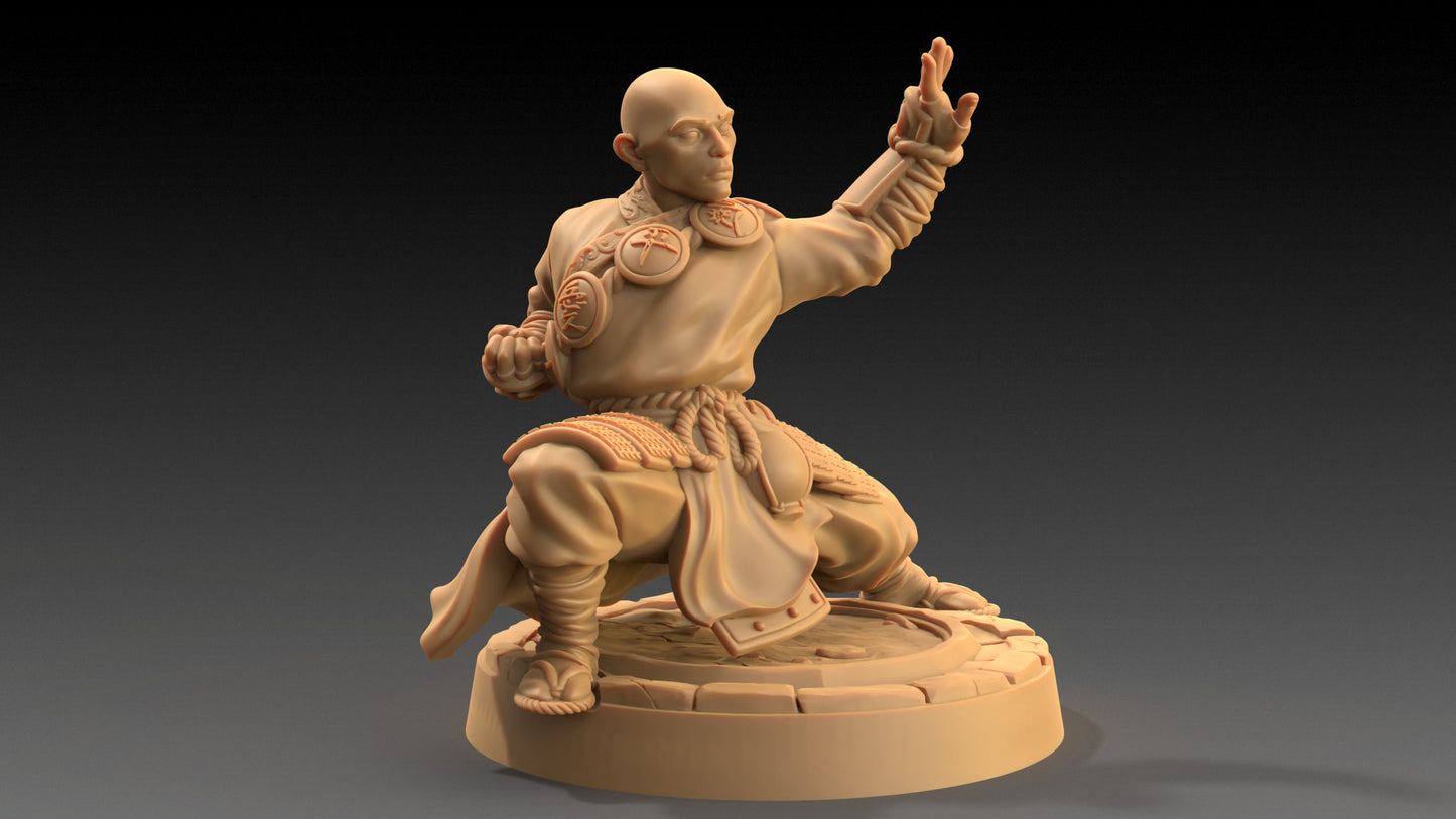 Ki Masters Set | Dragon Trappers Lodge | Chosen Of The Kami | 32mm Scale Resin Printed Tabletop RPG Figure For DND