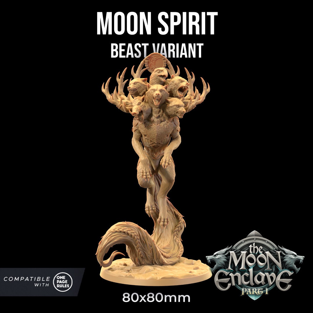 Moon Spirit | Dragon Trappers Lodge | The Moon Enclave | 32mm Scale Resin Printed Tabletop RPG Figure For DND