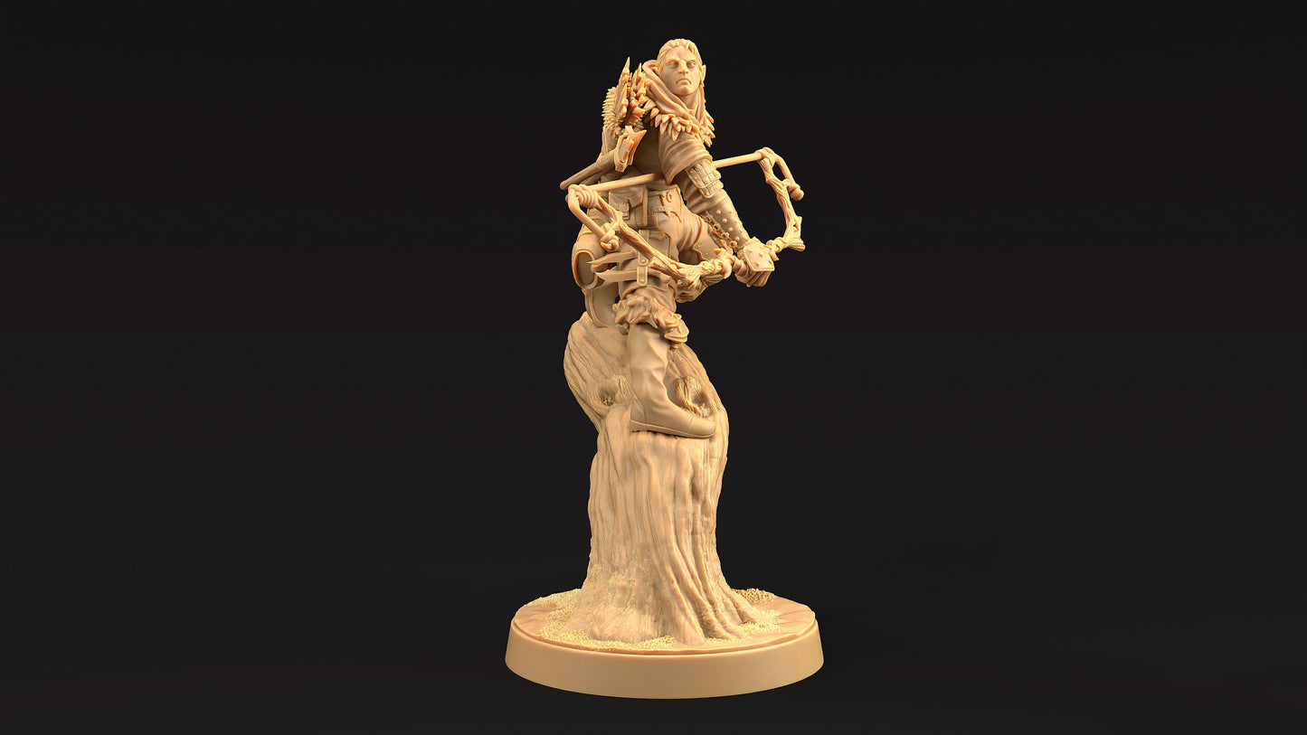 Lyklor, Master Hunter | Dragon Trappers Lodge | Journey Through The Direlands | 32mm Scale Resin Printed Tabletop RPG Figure For DND