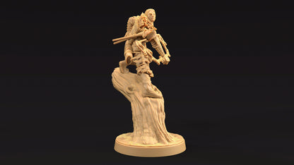 Lyklor, Master Hunter | Dragon Trappers Lodge | Journey Through The Direlands | 32mm Scale Resin Printed Tabletop RPG Figure For DND