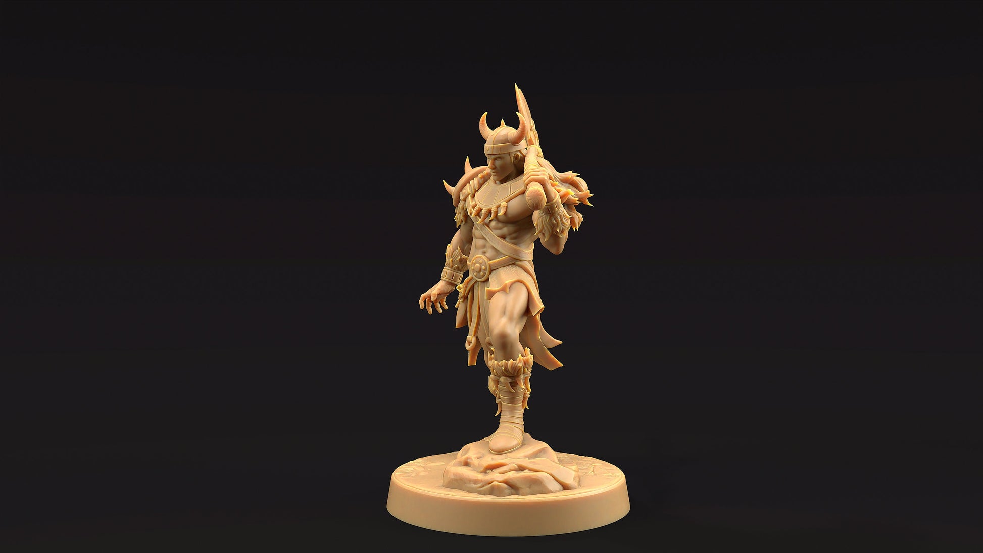 Jarnax, The Barbarian | Dragon Trappers Lodge | Journey Through The Direlands | 32mm Scale Resin Printed Tabletop RPG Figure For DND