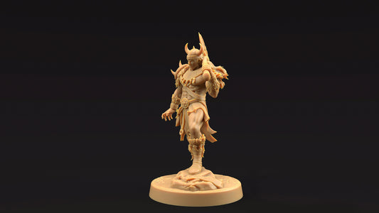 Jarnax, The Barbarian | Dragon Trappers Lodge | Journey Through The Direlands | 32mm Scale Resin Printed Tabletop RPG Figure For DND