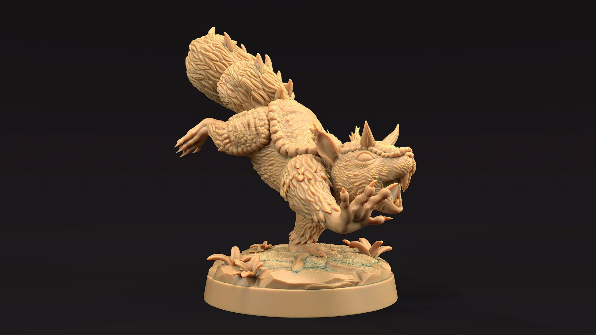 Dire Squirrel Set | Dragon Trappers Lodge | Journey Through The Direlands | 32mm Scale Resin Printed Tabletop RPG Figure For DND