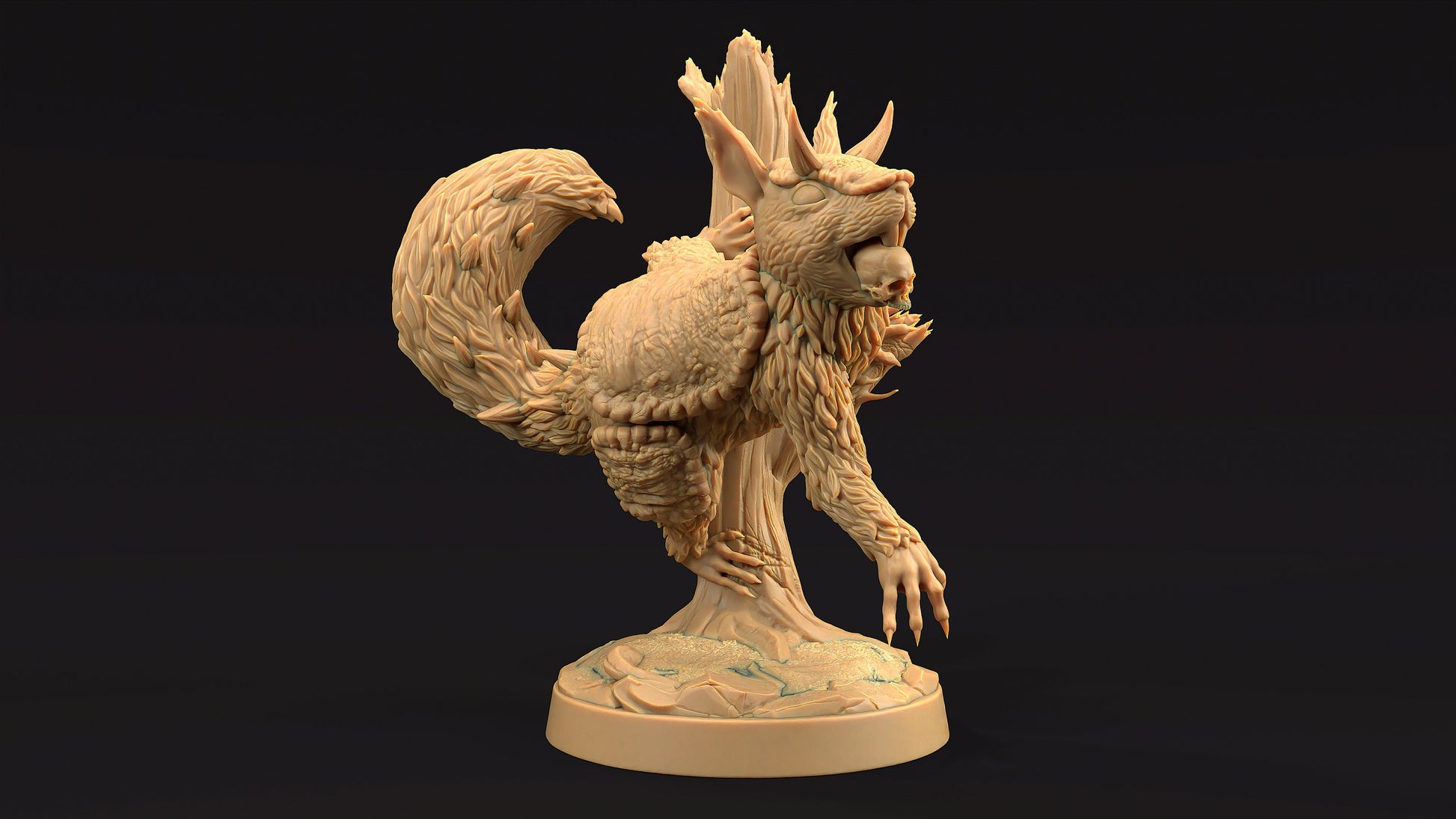 Dire Squirrel Set | Dragon Trappers Lodge | Journey Through The Direlands | 32mm Scale Resin Printed Tabletop RPG Figure For DND