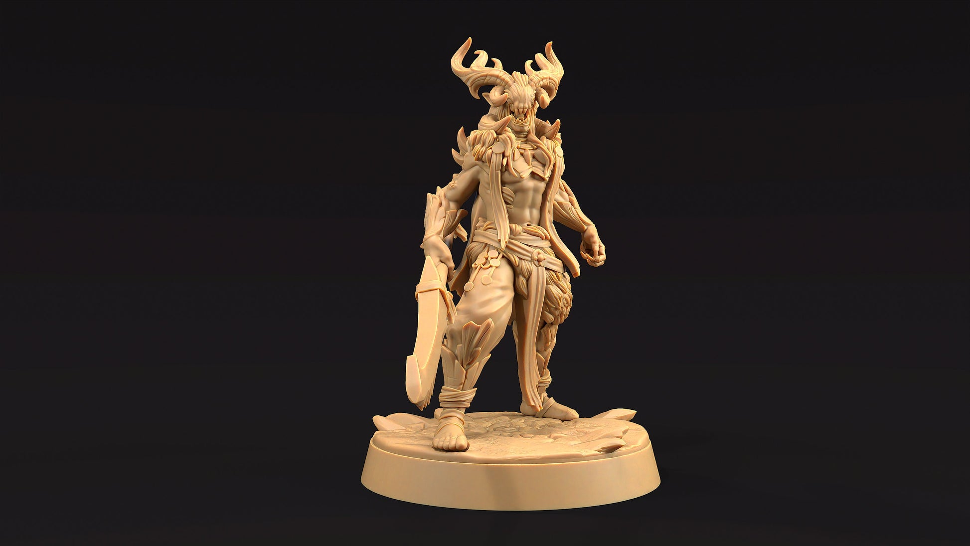 Dire Elf Chief | Dragon Trappers Lodge | Journey Through The Direlands | 32mm Scale Resin Printed Tabletop RPG Figure For DND