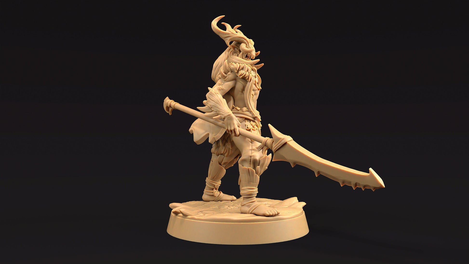 Dire Elf Chief | Dragon Trappers Lodge | Journey Through The Direlands | 32mm Scale Resin Printed Tabletop RPG Figure For DND
