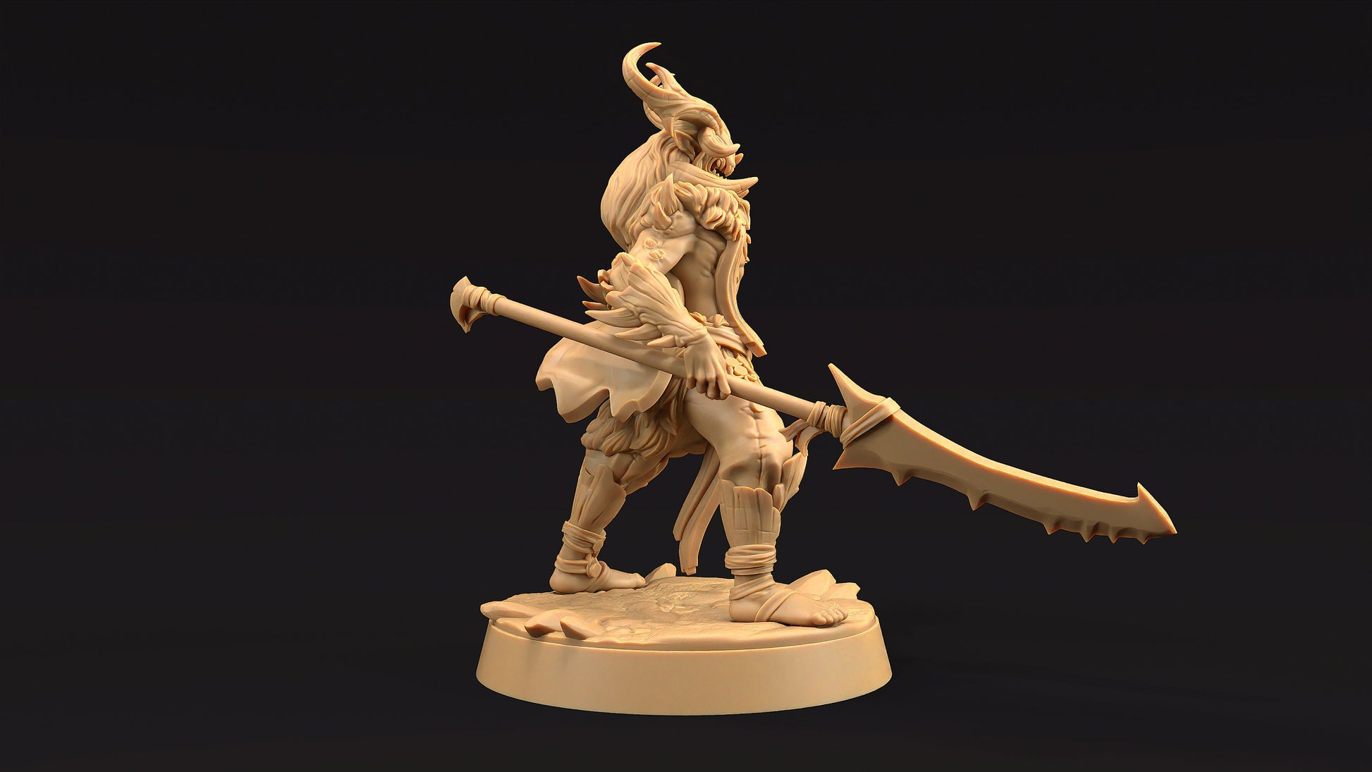 Dire Elf Chief | Dragon Trappers Lodge | Journey Through The Direlands | 32mm Scale Resin Printed Tabletop RPG Figure For DND