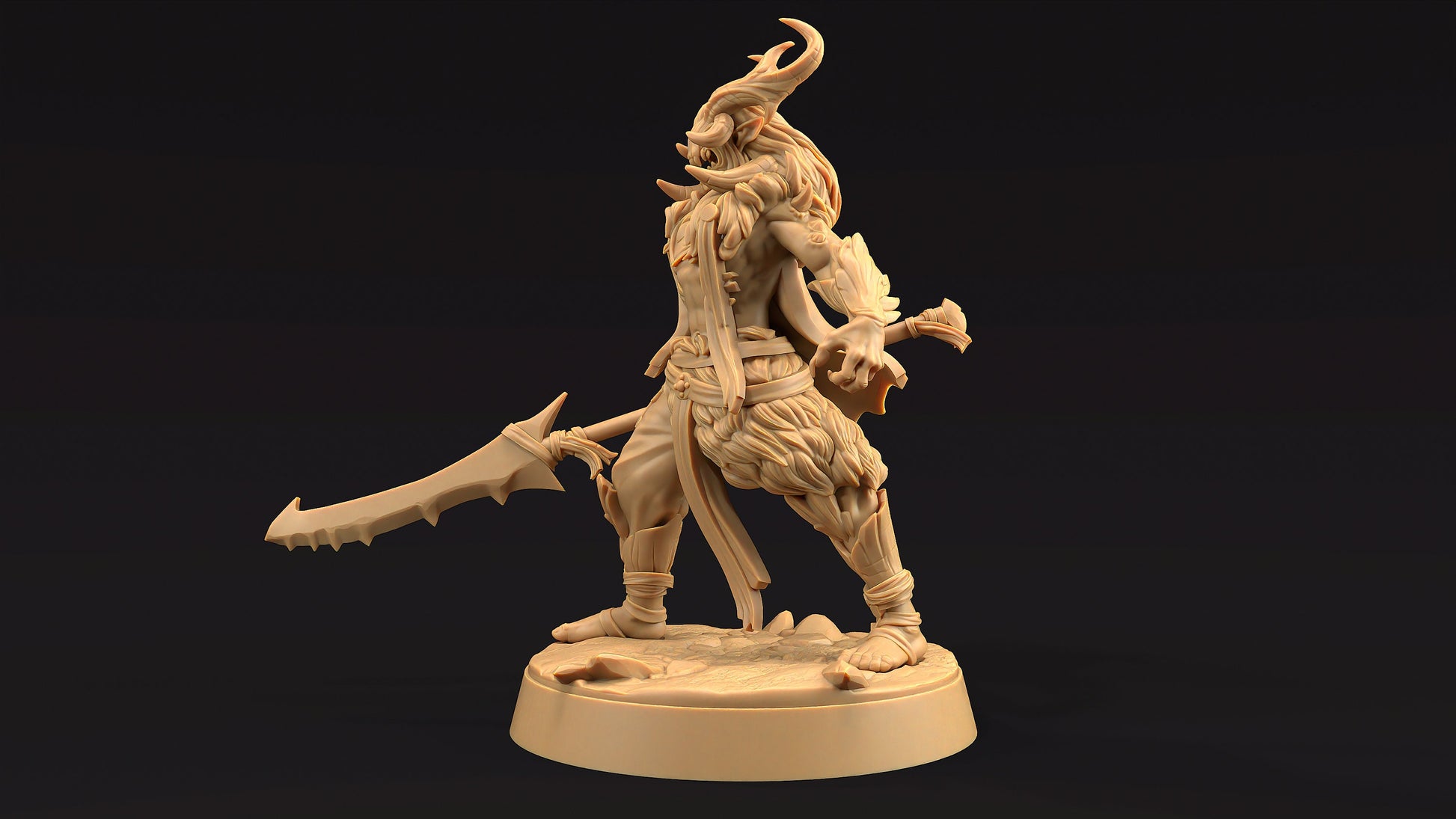 Dire Elf Chief | Dragon Trappers Lodge | Journey Through The Direlands | 32mm Scale Resin Printed Tabletop RPG Figure For DND