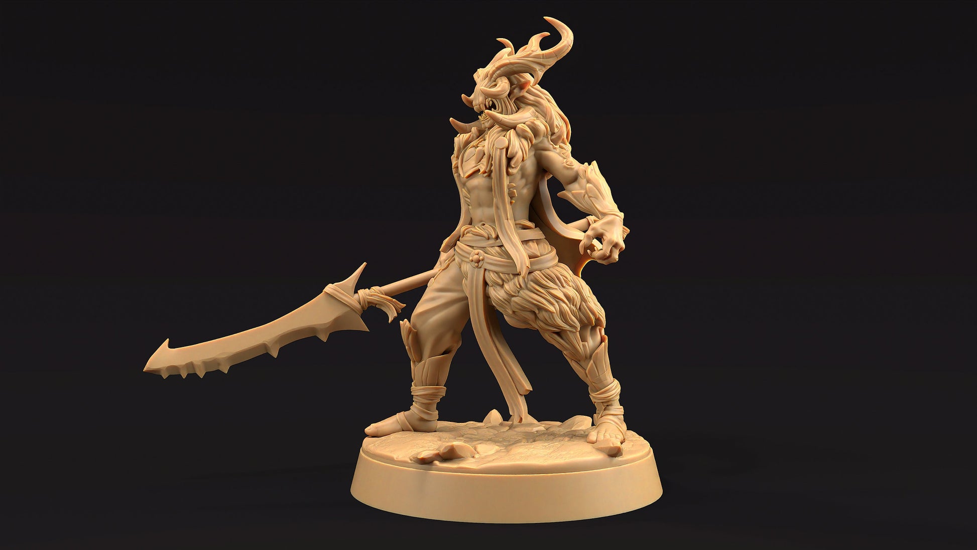 Dire Elf Chief | Dragon Trappers Lodge | Journey Through The Direlands | 32mm Scale Resin Printed Tabletop RPG Figure For DND
