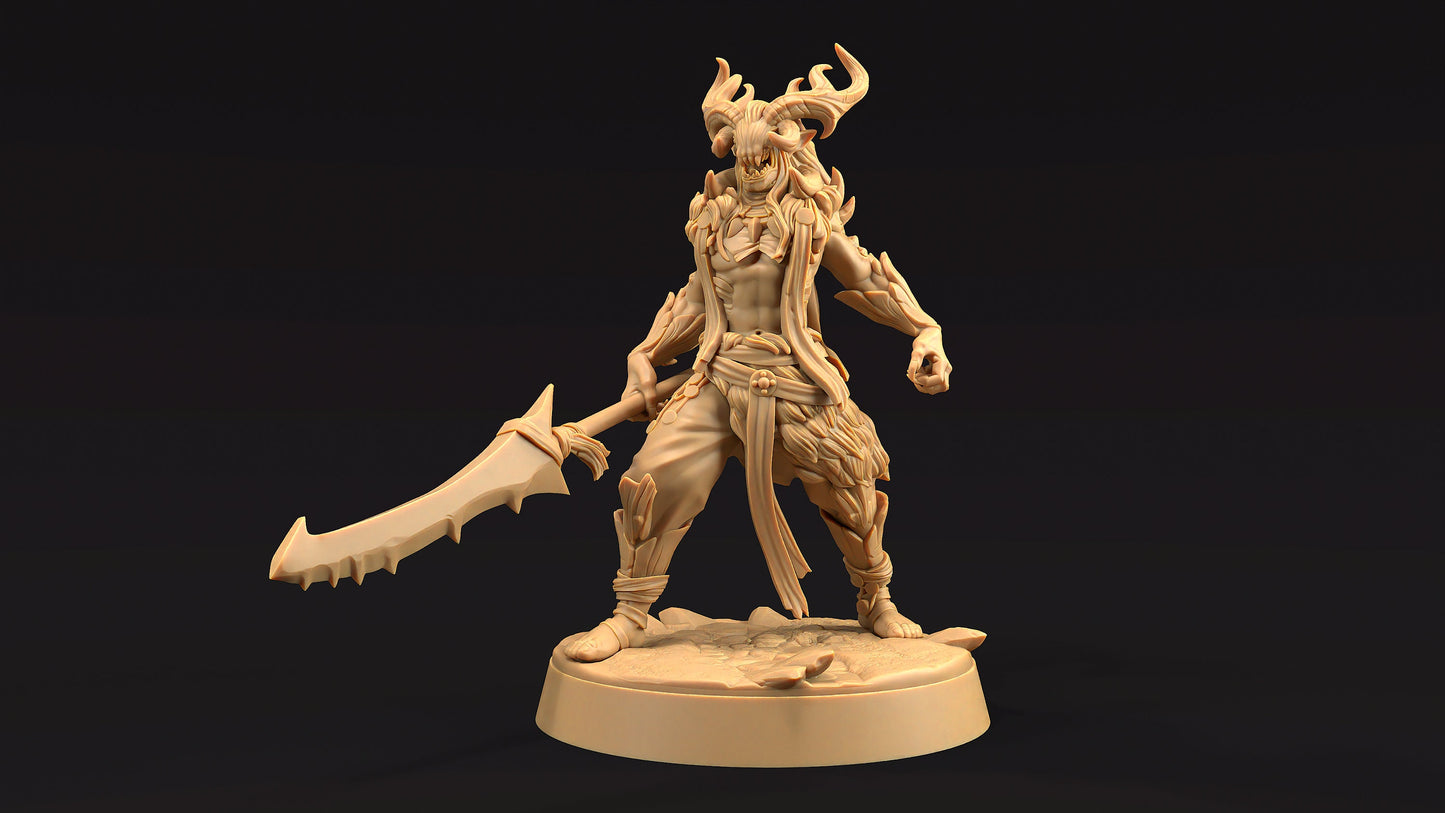 Dire Elf Chief | Dragon Trappers Lodge | Journey Through The Direlands | 32mm Scale Resin Printed Tabletop RPG Figure For DND
