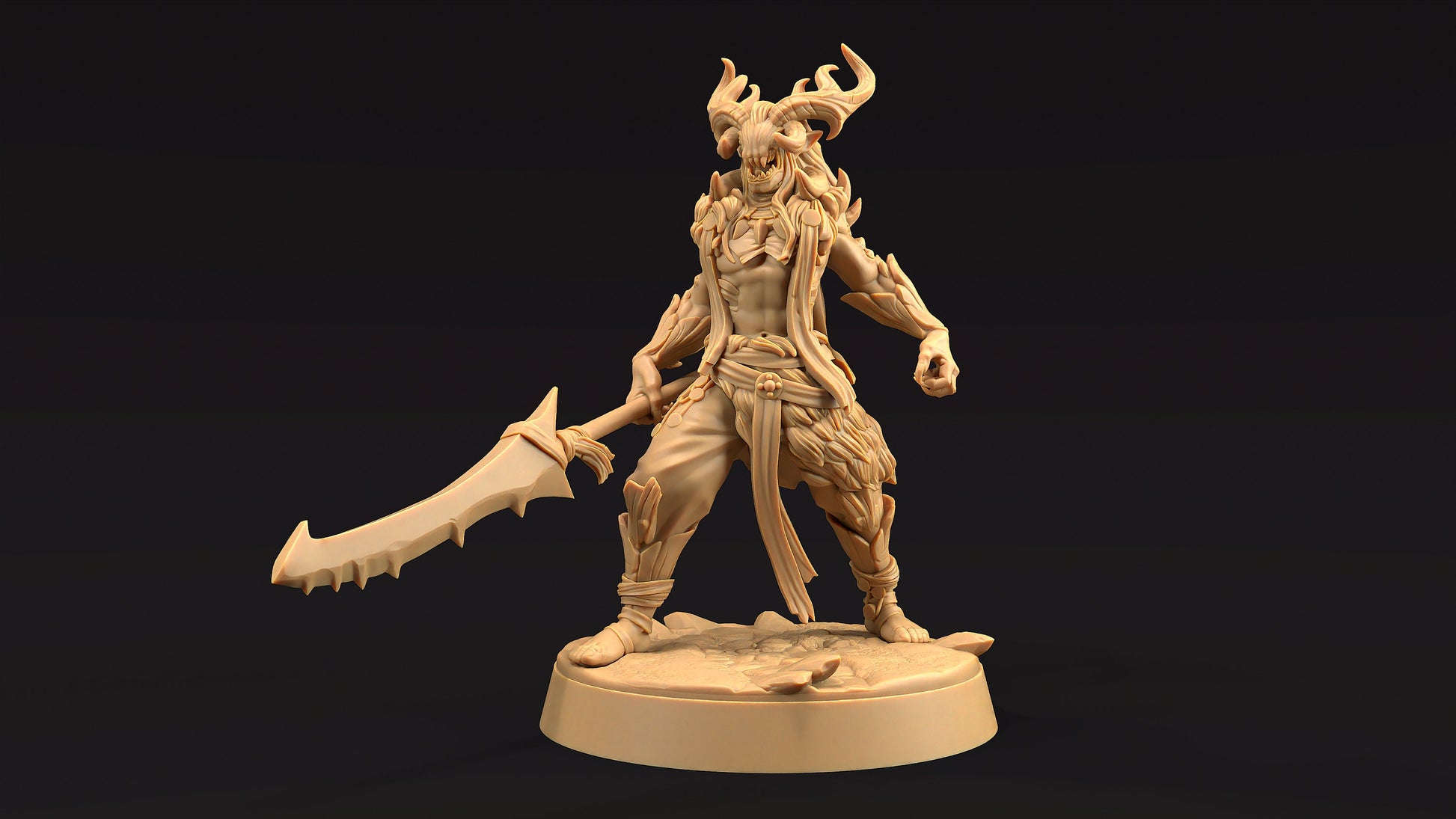 Dire Elf Chief | Dragon Trappers Lodge | Journey Through The Direlands | 32mm Scale Resin Printed Tabletop RPG Figure For DND