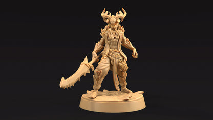 Dire Elf Chief | Dragon Trappers Lodge | Journey Through The Direlands | 32mm Scale Resin Printed Tabletop RPG Figure For DND