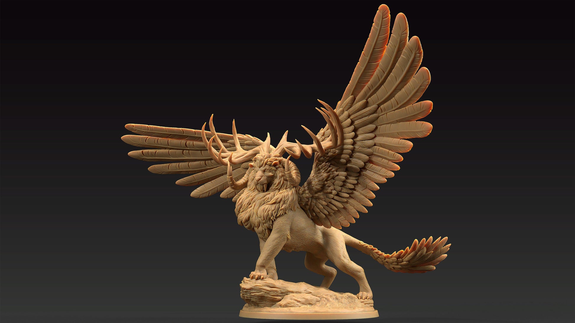 King Of The Beasts | Dragon Trappers Lodge | Journey Through The Direlands | 32mm Scale Resin Printed Tabletop RPG Figure For DND
