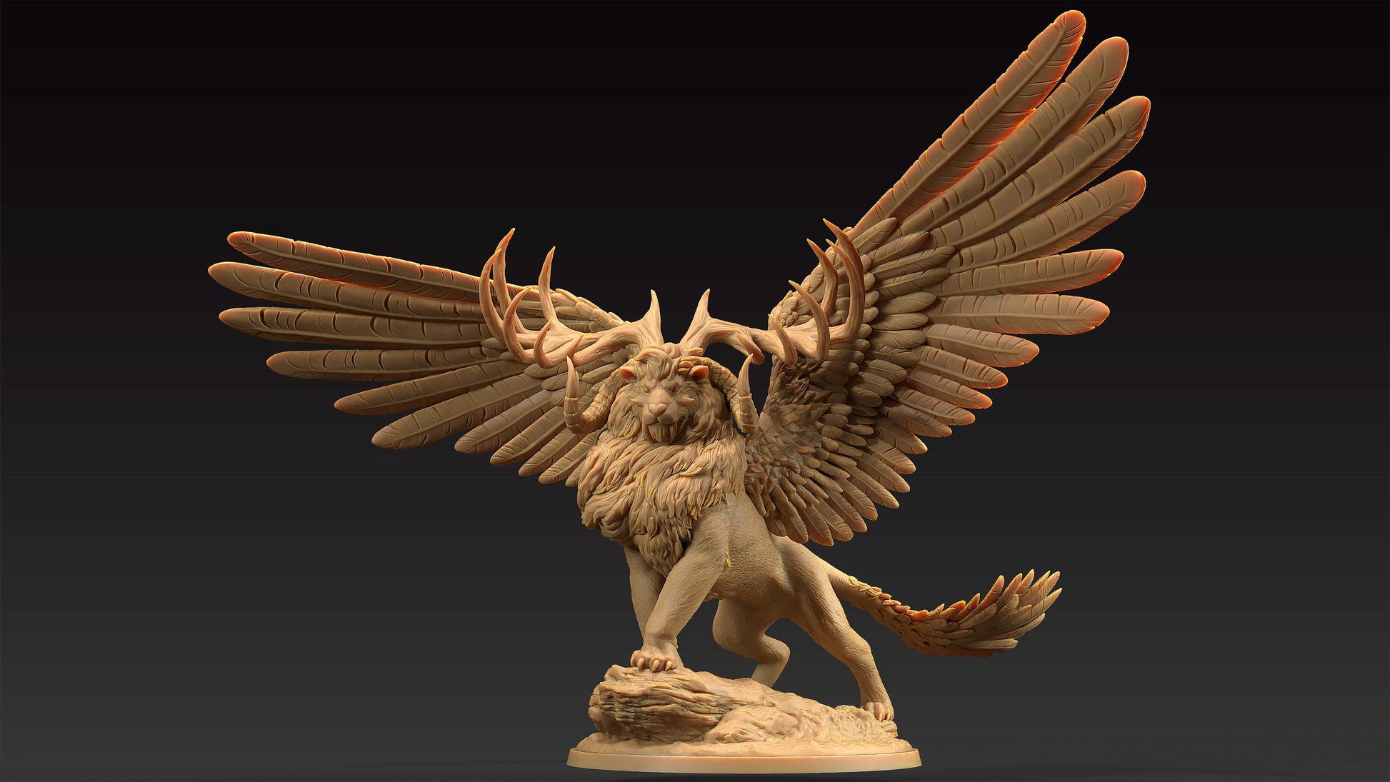 King Of The Beasts | Dragon Trappers Lodge | Journey Through The Direlands | 32mm Scale Resin Printed Tabletop RPG Figure For DND