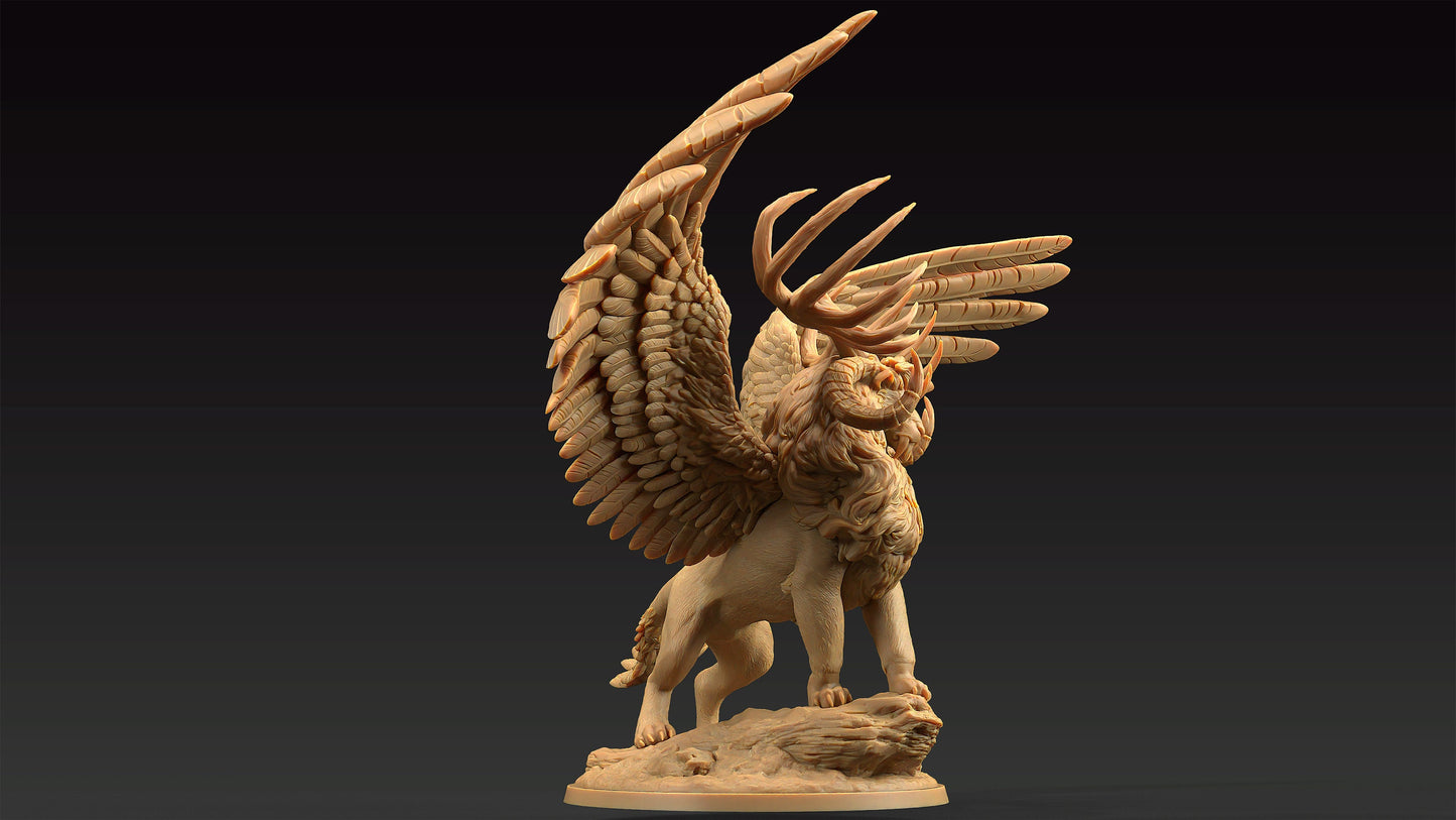 King Of The Beasts | Dragon Trappers Lodge | Journey Through The Direlands | 32mm Scale Resin Printed Tabletop RPG Figure For DND