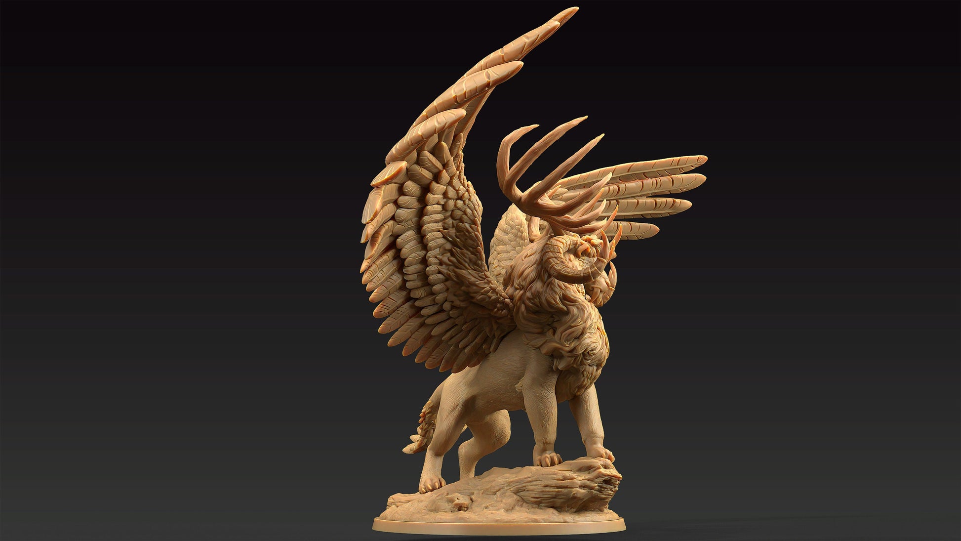 King Of The Beasts | Dragon Trappers Lodge | Journey Through The Direlands | 32mm Scale Resin Printed Tabletop RPG Figure For DND