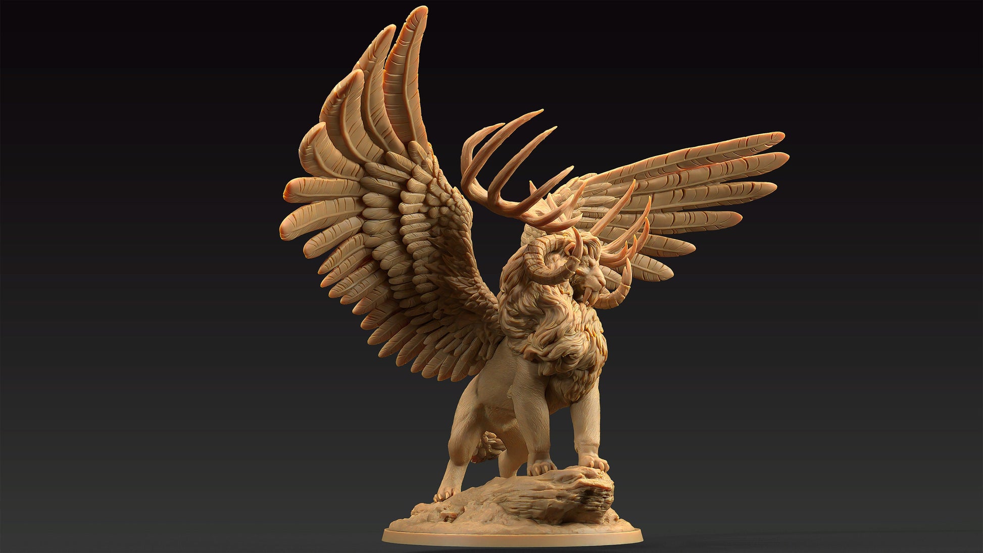 King Of The Beasts | Dragon Trappers Lodge | Journey Through The Direlands | 32mm Scale Resin Printed Tabletop RPG Figure For DND